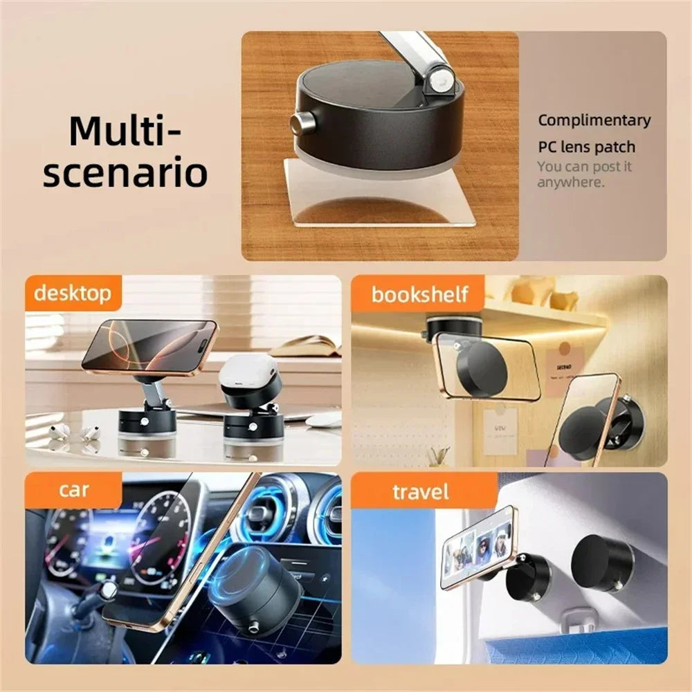 Magnetic Phone Holder – Strong Suction, 360 degree rotation , Hands free.