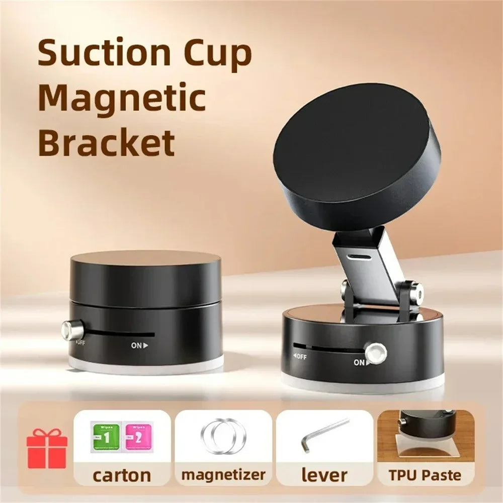 Magnetic Phone Holder – Strong Suction, 360 degree rotation , Hands free.