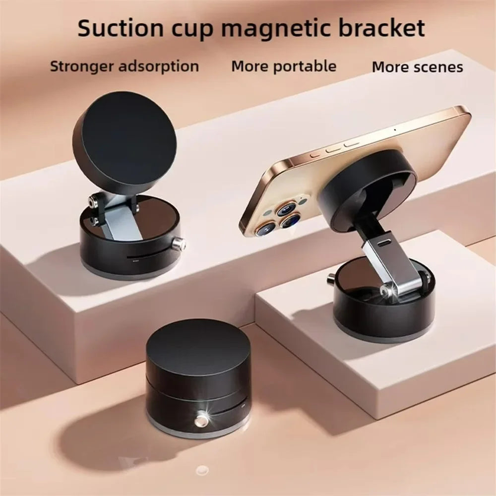 Magnetic Phone Holder – Strong Suction, 360 degree rotation , Hands free.