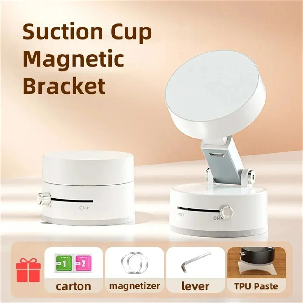 Magnetic Phone Holder – Strong Suction, 360 degree rotation , Hands free.