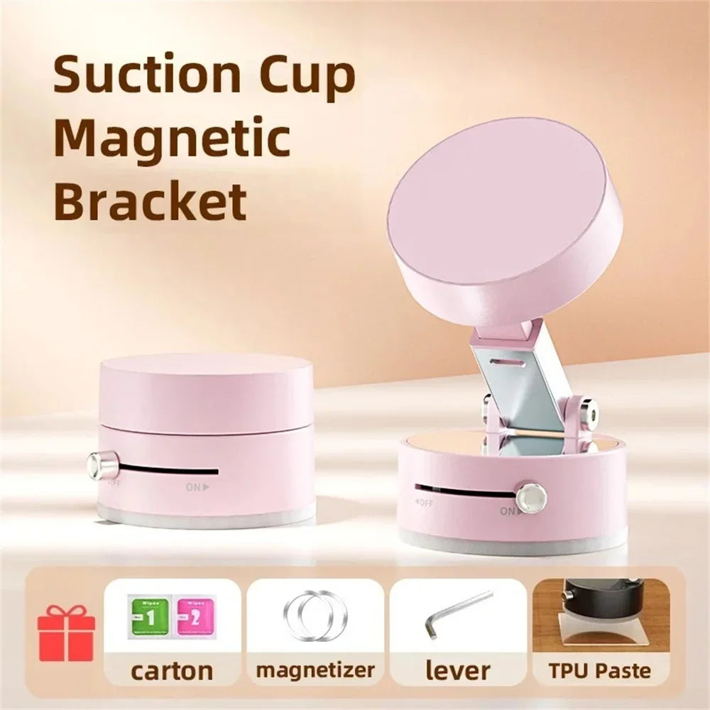 Magnetic Phone Holder – Strong Suction, 360 degree rotation , Hands free.